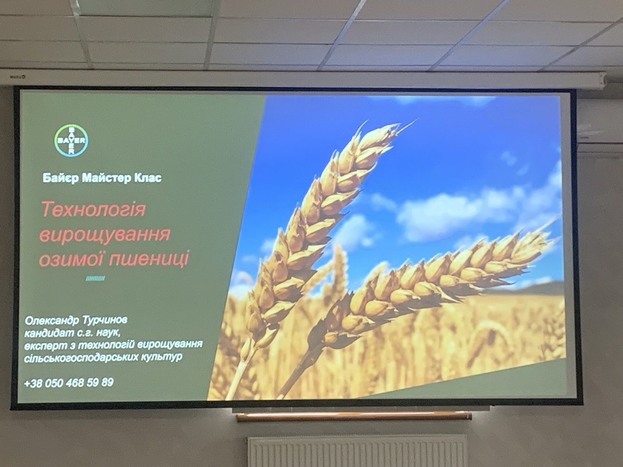 Участь у Майстер-Класі від Bayer: нові знання у технології вирощування озимої пшениці.